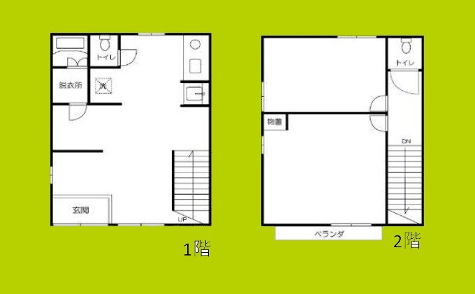 大阪市西成区鶴見橋一丁目9番8号所在戸建 間取り