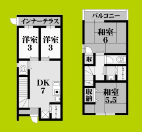 松テラスハウス 間取り