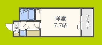 朝日プラザ岸里パサージュ 間取り