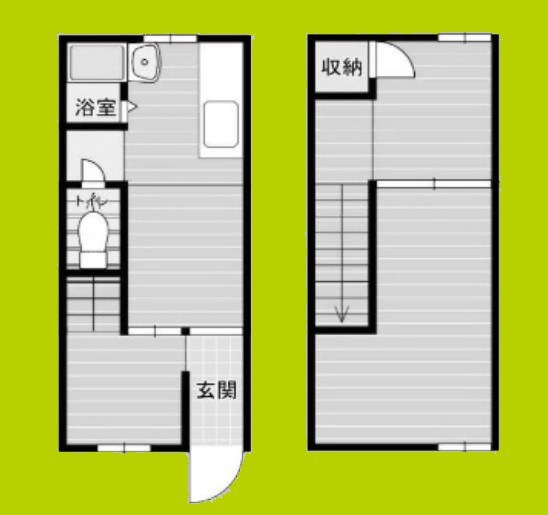 西成区岸里東1丁目　テラスハウス 間取り