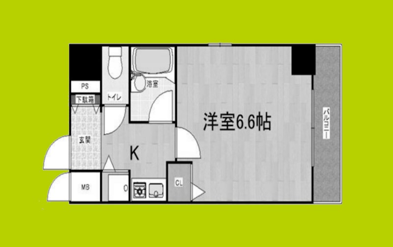 City Life クラウンハイム長堀通 間取り