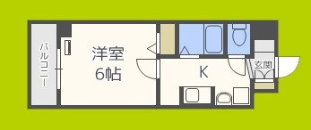 シングルウエスト 間取り図