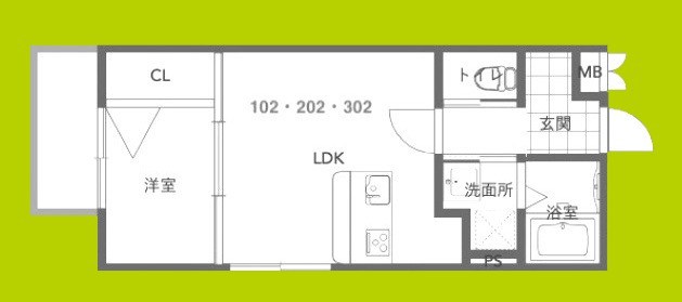 chou chou makinosaka 間取り図