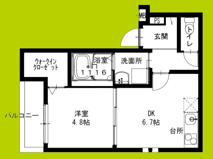 フジパレス堺鳳駅北ウエスト 間取り図