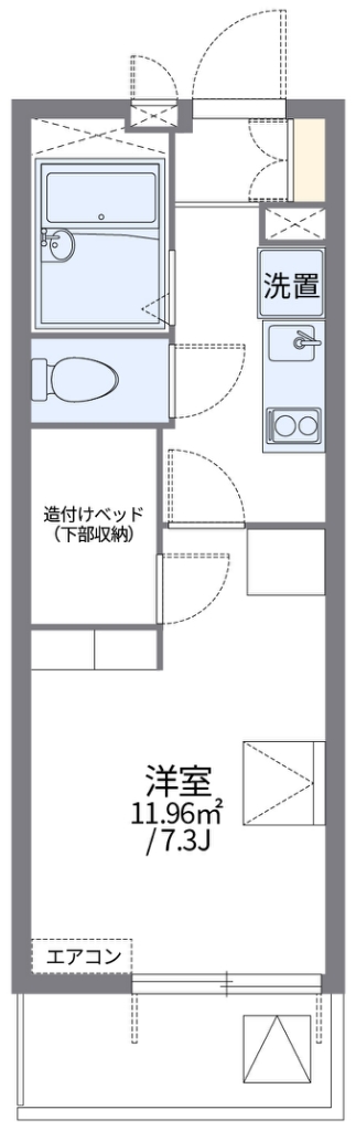 レオパレス逢阪 間取り