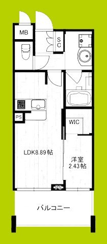 F-Crest Shin-Osaka 間取り図