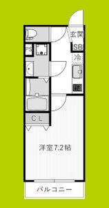 REGIES近大長瀬 間取り
