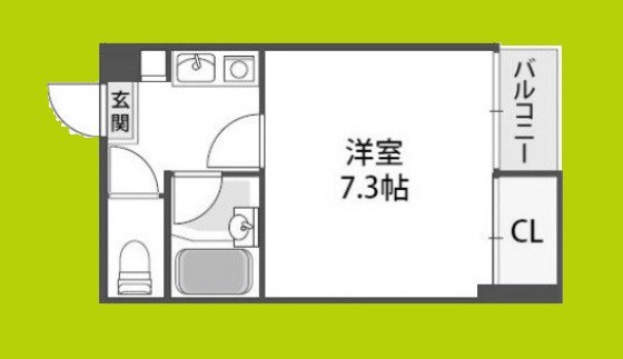 ビロウズコマガワパート1 間取り