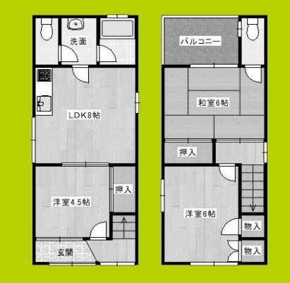 夕凪2丁目貸家 間取り