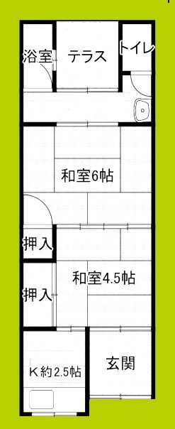 公園南矢田借家 間取り