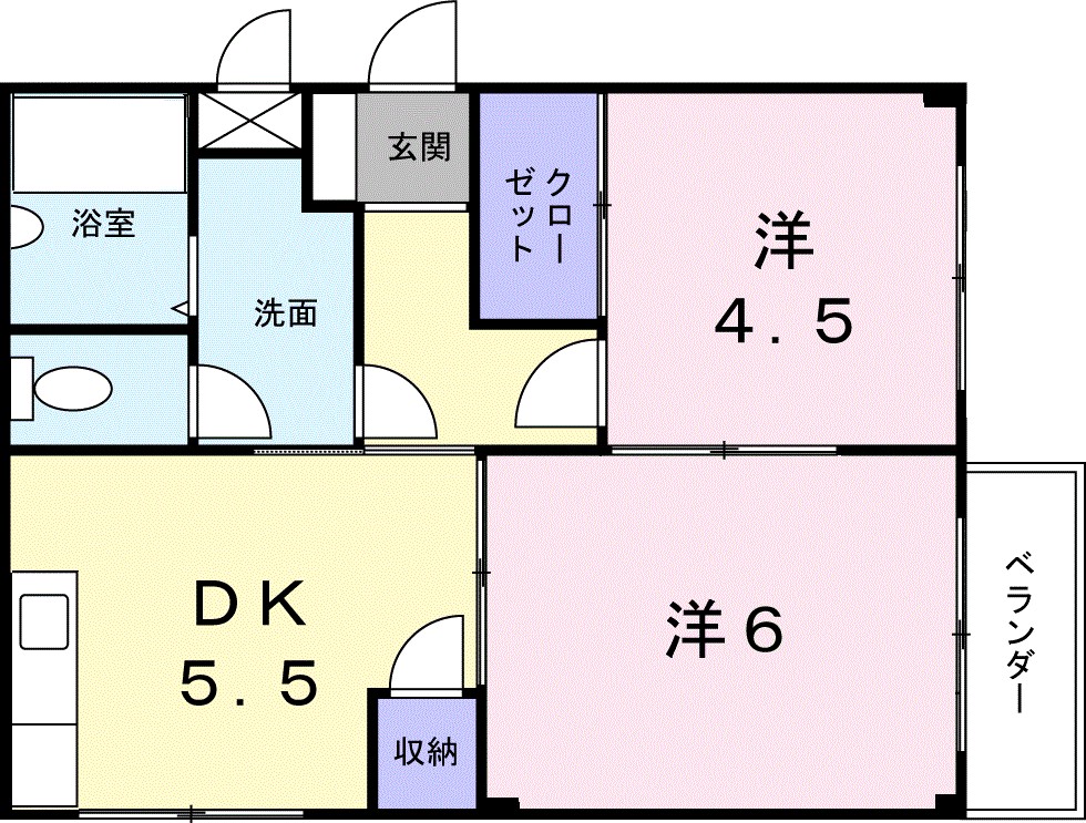 エルディムナカタ 間取り