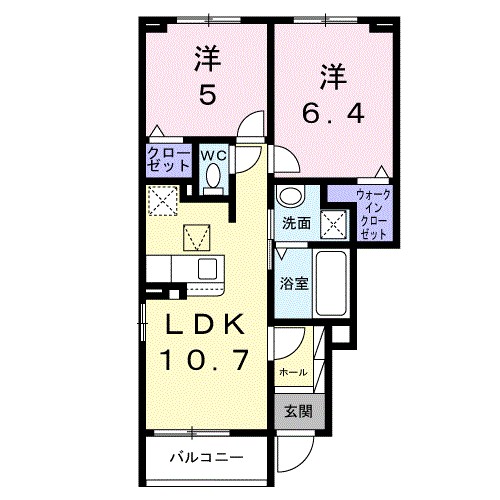 ポンテ　アルト　池上　Ｂ 間取り図