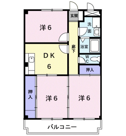 ハピネス坂口 間取り