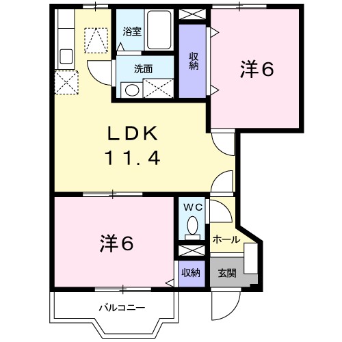 エアリーＢ棟 間取り
