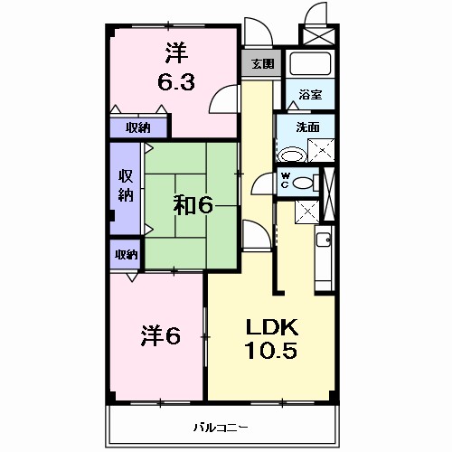 エクセル大峰 間取り
