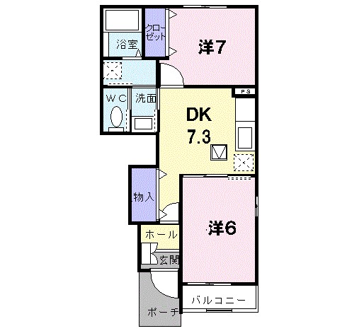 ファシネイション春日Ⅱ 間取り