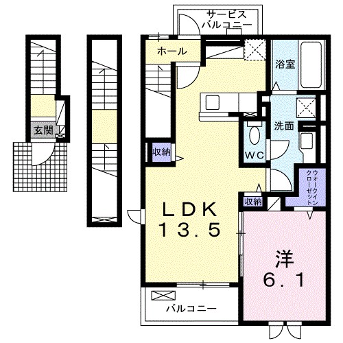 メゾン・ド・フルール 間取り