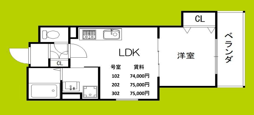 セレニティ長吉出戸 間取り図