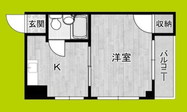 背戸口シティハイツ 間取り