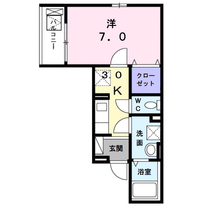 ハイツ　ユベーレン 間取り