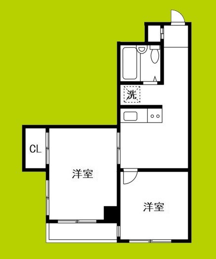 NKコーポ西中島 間取り