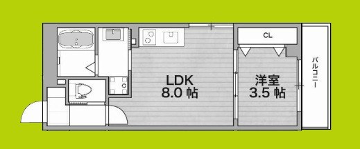 レジデンスコート森ノ宮 間取り図