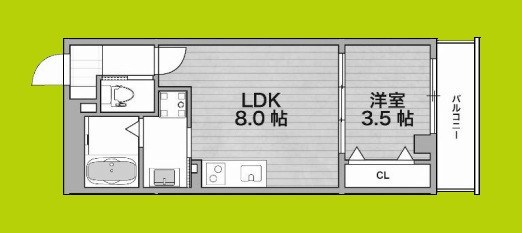 レジデンスコート森ノ宮 間取り図