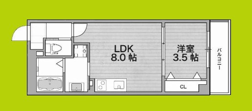 レジデンスコート森ノ宮 間取り図