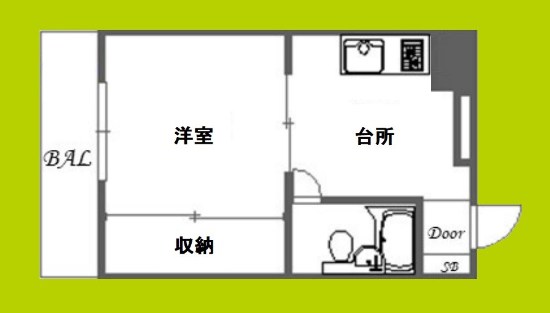 グランドハイツ三津屋北 間取り