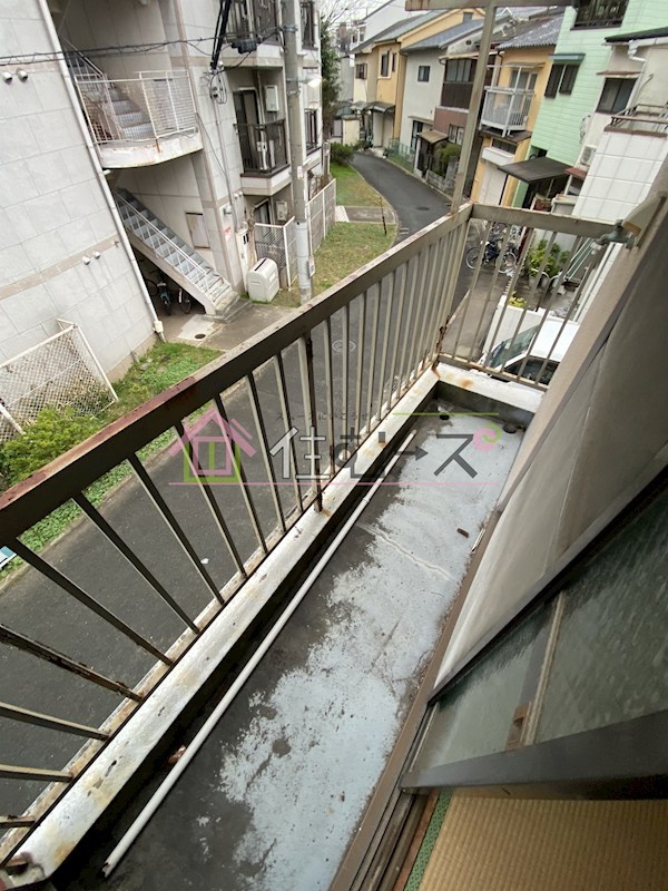 柳ハイツ ベランダ