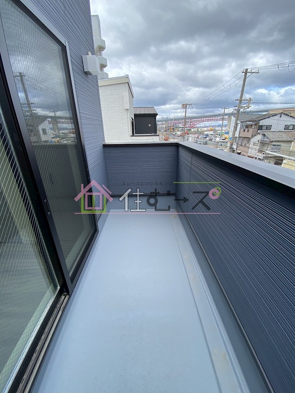 鶴町3丁目④ 貸家 ベランダ