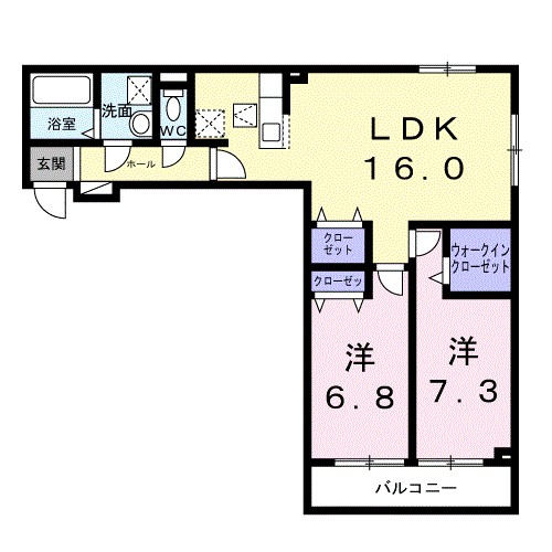 ラ・ストラーダ・シィ・アプレⅡ 間取り