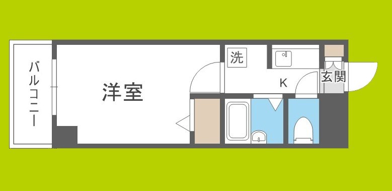 ローズコーポ天満東Ⅱ 間取り