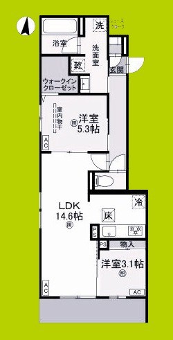 クラシスト三津屋南 間取り図
