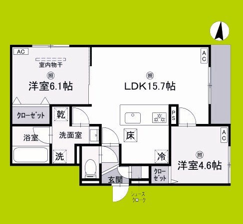 クラシスト三津屋南 間取り図