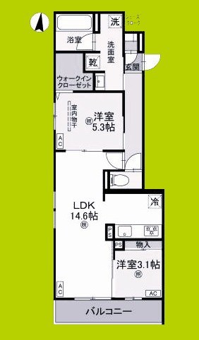 クラシスト三津屋南 間取り図