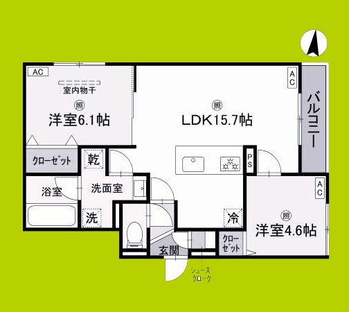 クラシスト三津屋南 間取り図