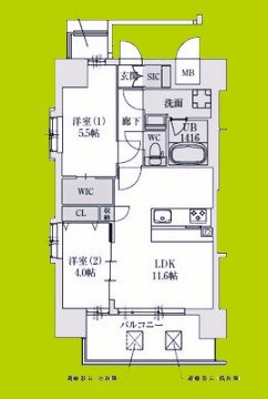 スプランディッドあびこ駅前DUE 間取り