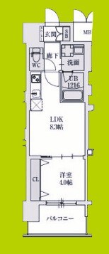 スプランディッドあびこ駅前 間取り図