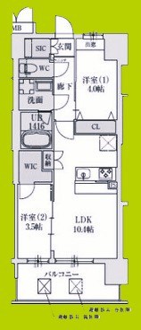 スプランディッドあびこ駅前 間取り図
