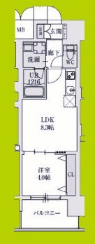 スプランディッドあびこ駅前 間取り図
