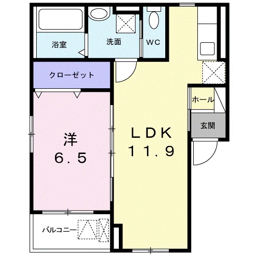 Ｃｏｎ　Ｂｒｉｏ　Ⅰ 間取り