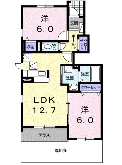 トゥージュール　アンサンブル 間取り