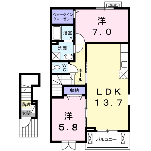 フォンテーヌ２番館 間取り