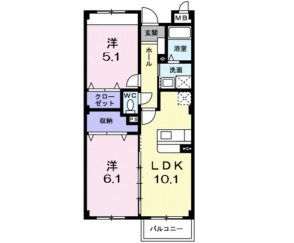 アネックス北中振 間取り