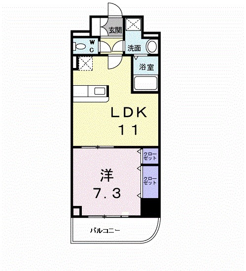 メゾン・フロールＩＭＡＫＵＢＯ 間取り