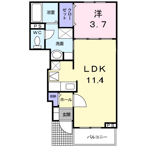 カーサ　プラシードⅠ 間取り