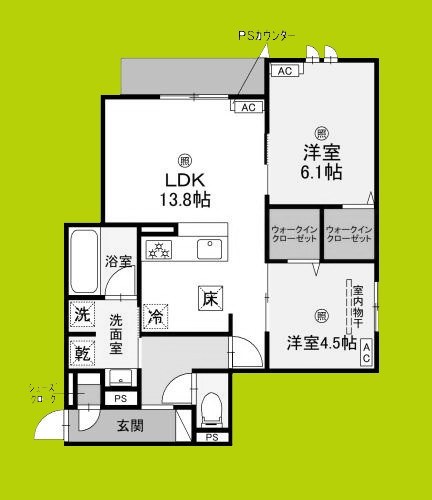 Clashist加美東 間取り