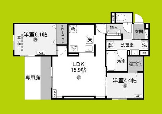 (仮称)D-ROOM平野区加美東5丁目PJ 間取り