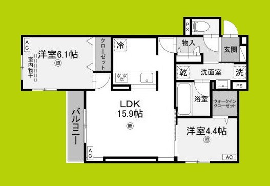 (仮称)D-ROOM平野区加美東5丁目PJ 間取り